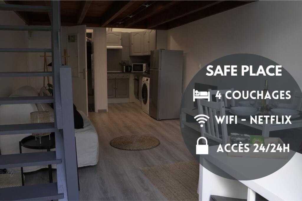 Saafeplace-4Pers-Wifi-Keybox-24Sur7 Étampes Dış mekan fotoğraf